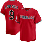 Cleveland Guardians #9 Kyle Manzardo Red MWATKINS Alternate Limited Stitched Jersey