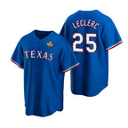 Texas Rangers #25 Jos¨¦ Leclerc Royal MWATKINS 2023 World Series Stitched Jersey