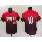 Philadelphia Phillies #10 JT Realmuto Red MWATKINS 2024 City Connect Limited Stitched Jerseys