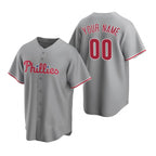 Custom Philadelphia Phillies Gray MWATKINS Stitched Cool Base Road Jersey