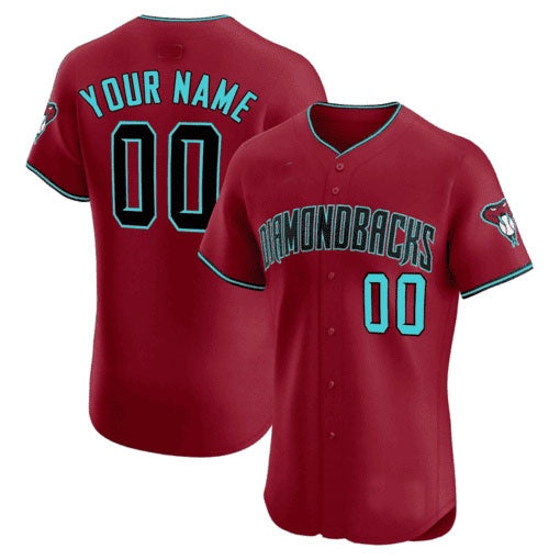 Custom Arizona Diamondbacks 2024 Flex Base Jersey ¨C Red MWATKINS