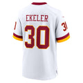 W.Commanders #30 Austin Ekeler White MWATKINS Game Jersey
