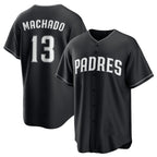 San Diego Padres #13 Manny Machado Black MWATKINS Lights Out Limited Stitched Jersey