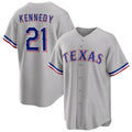 Texas Rangers #21 Ian Kennedy Gray MWATKINS Cool Base Stitched Jersey