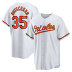 Baltimore Orioles #35 Adley Rutschman White MWATKINS Replica Player Jersey