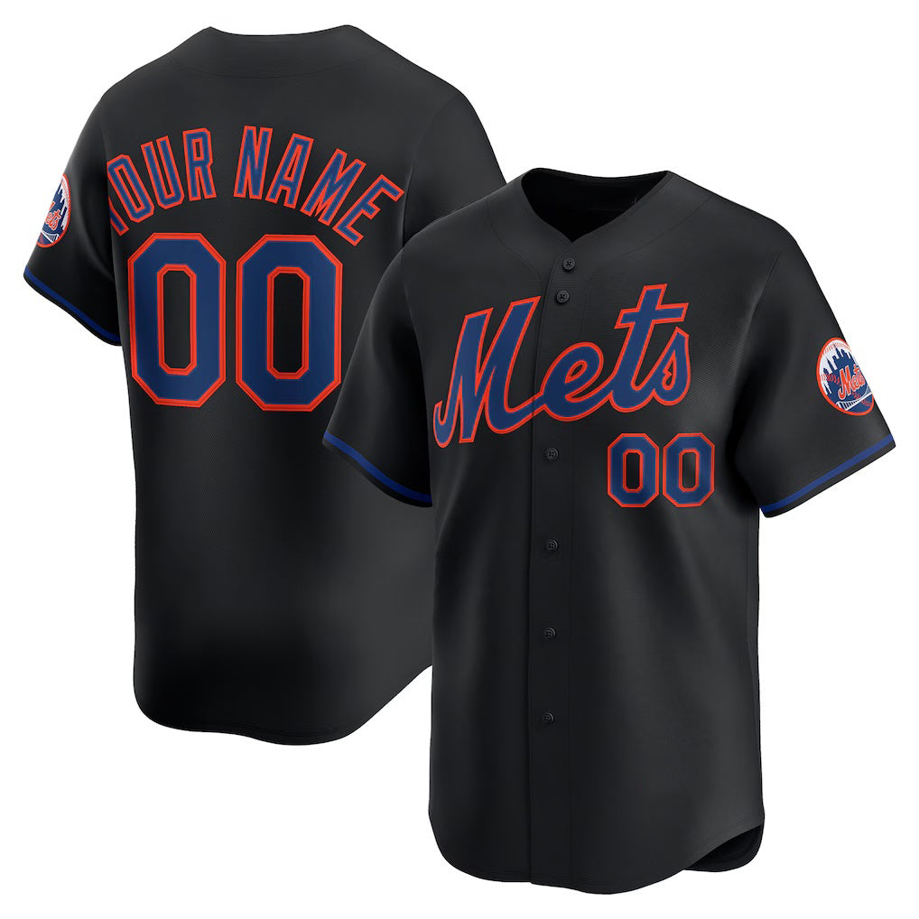 Custom New York Mets Black MWATKINS Alternate Limited Jersey