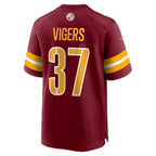 W.Commanders #37 Car'lin Vigers Burgundy MWATKINS Team Game Jersey