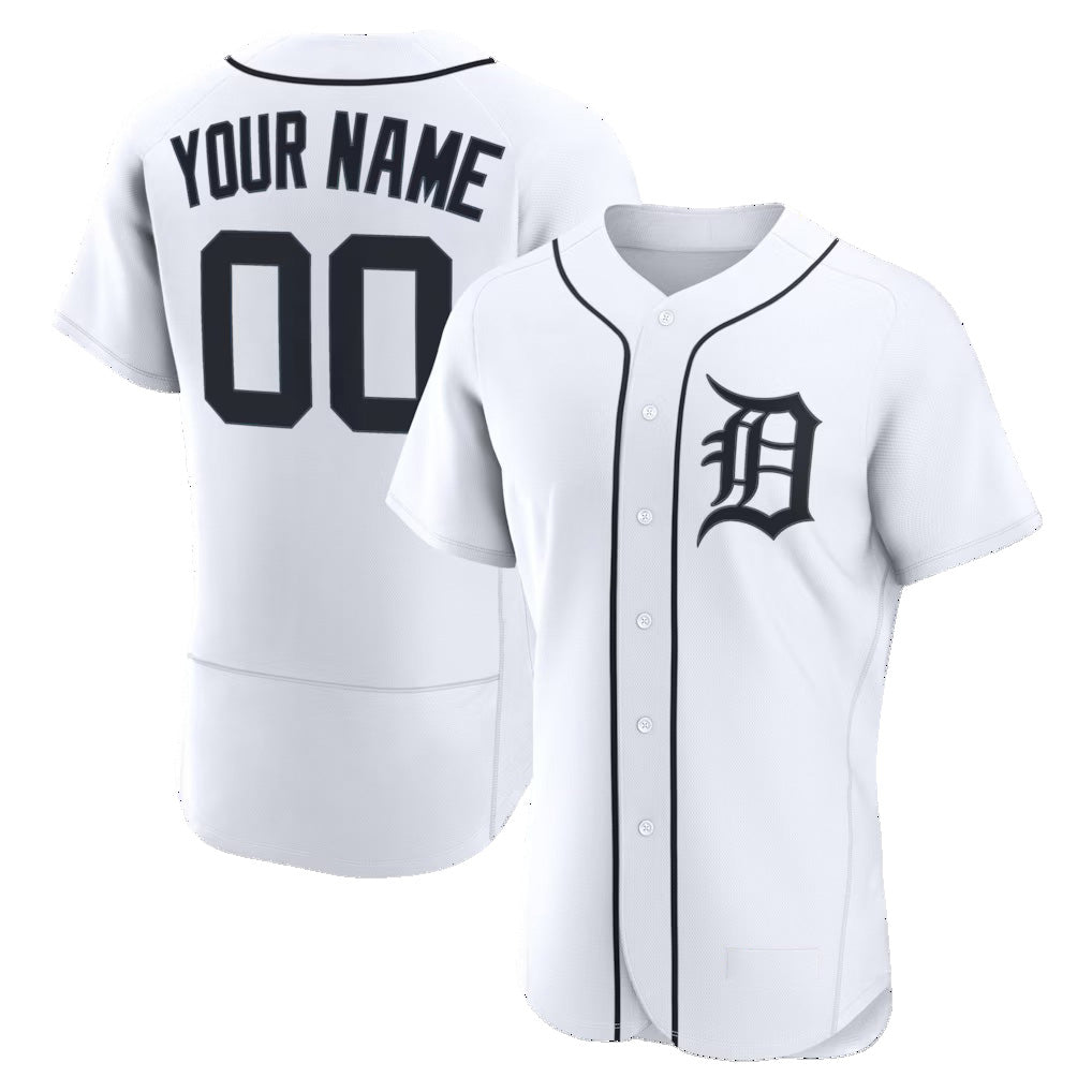 Custom Detroit Tigers White MWATKINS Home Authentic Jersey