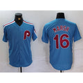 Philadelphia Phillies #16 Brandon Marsh Blue MWATKINS Cool Base Stitched Jersey