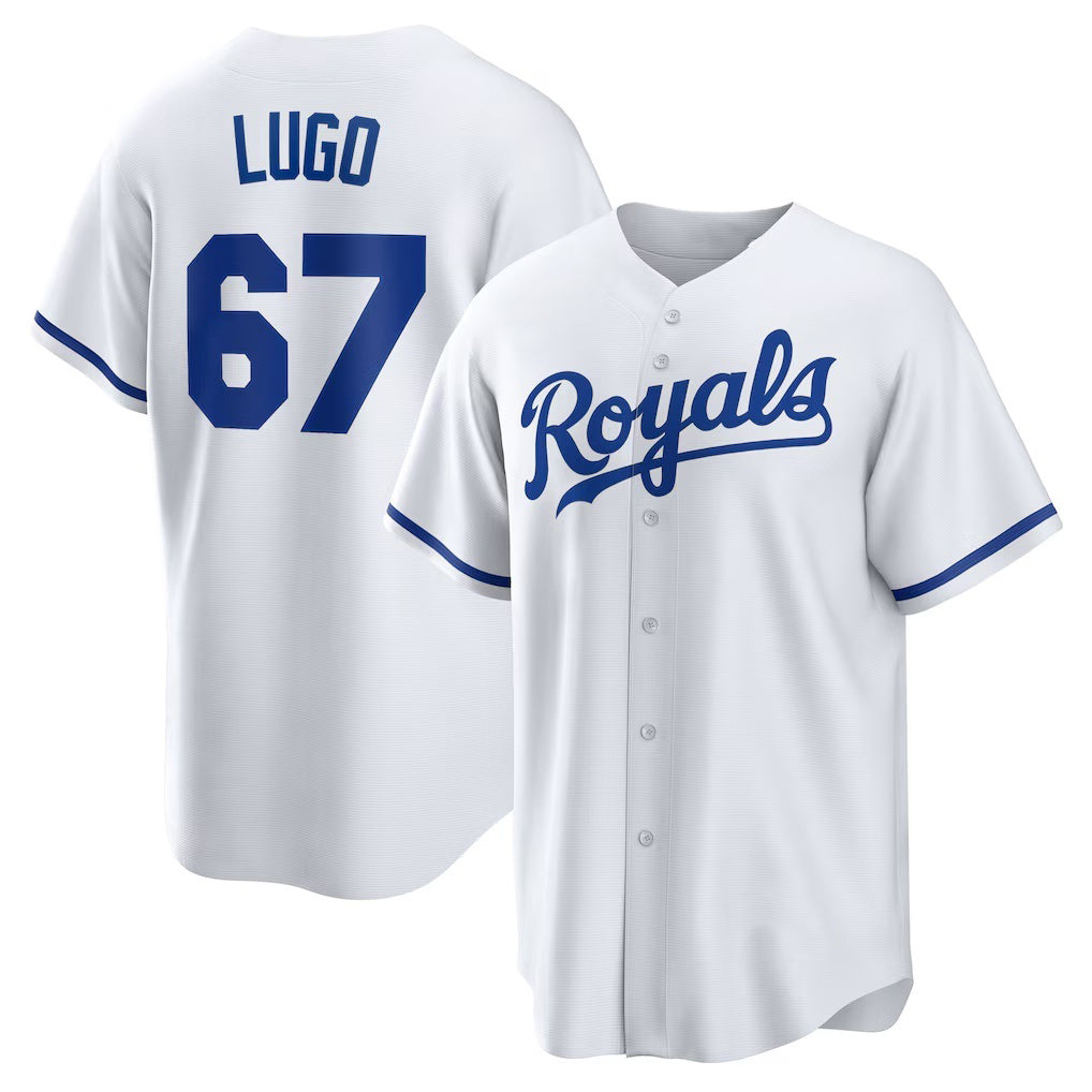 Kansas City Royals #67 Seth Lugo White MWATKINS Home Replica Jersey