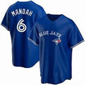 Toronto Blue Jays #6 Alek Manoah Blue MWATKINS Stitched Cool Base Jersey