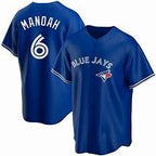 Toronto Blue Jays #6 Alek Manoah Blue MWATKINS Stitched Cool Base Jersey