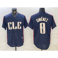 Cleveland Guardians #0 Andres Gimenez Navy MWATKINS 2024 City Connect Limited Stitched Jersey 2