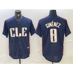 Cleveland Guardians #0 Andres Gimenez Navy MWATKINS 2024 City Connect Limited Stitched Jersey 2