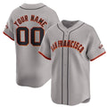 Custom San Francisco Giants Active Player Gray MWATKINS Away Limited Stitched Jersey
