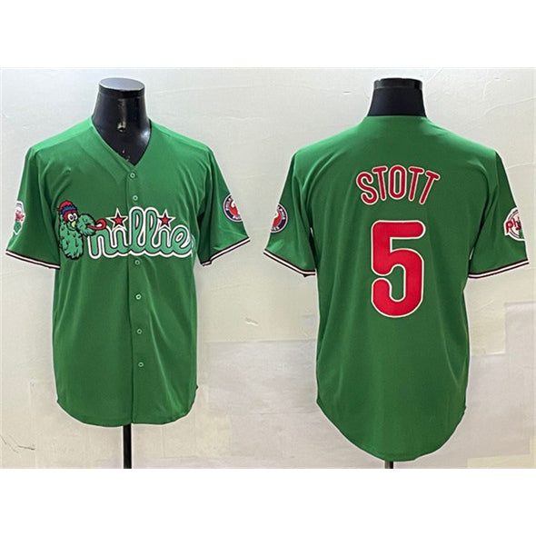 Philadelphia Phillies #5 Bryson Stott Green MWATKINS Phanatic Limited Stitched Jersey
