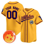 Custom Oakland Athletics x Dragon Ball Gold MWATKINS Vapor Premier Limited Jersey - All Stitched