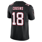 A.Falcons #18 Kirk Cousins Black MWATKINS Vapor F.U.S.E. Limited Jersey 2