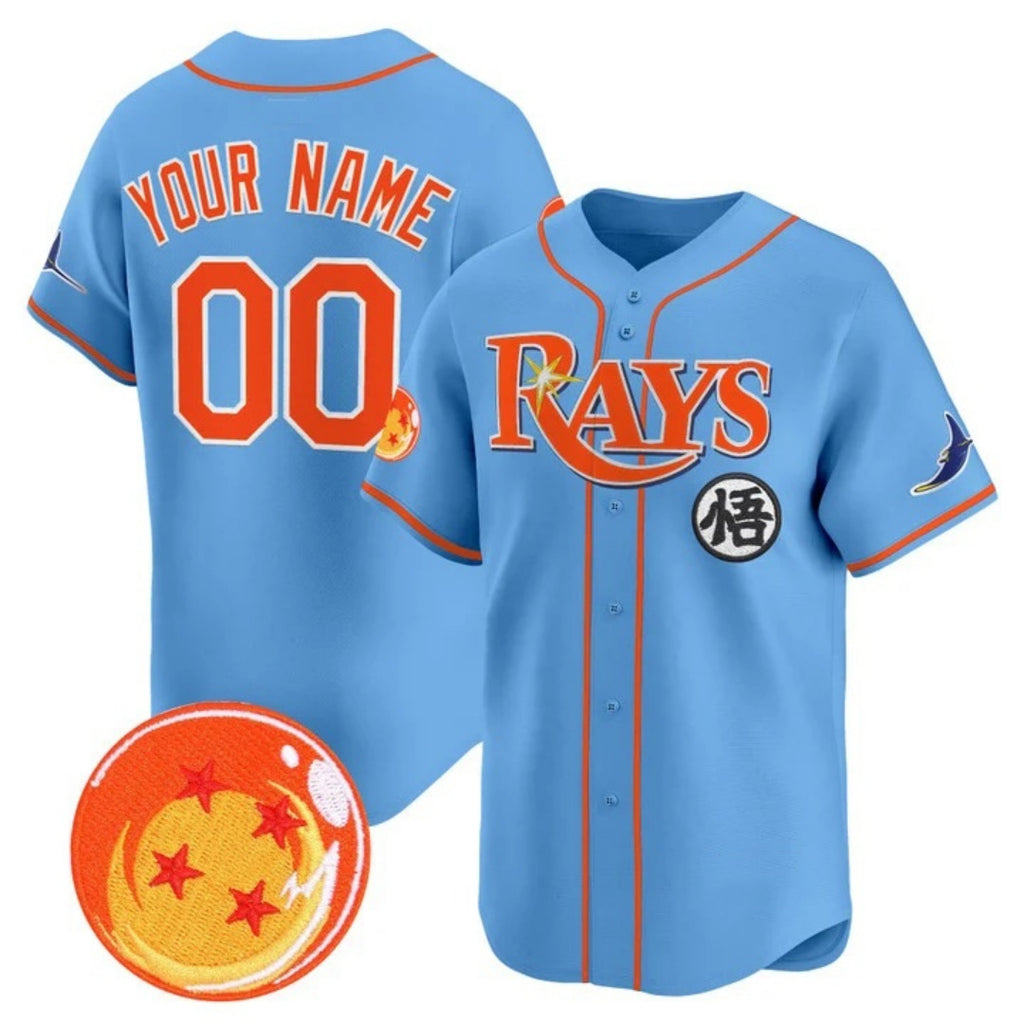 Custom Tampa Bay Rays x Dragon Ball Blue MWATKINS Vapor Premier Limited Jersey - All Stitched