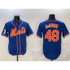 New York Mets #48 Jacob DeGrom Royal MWATKINS 2025 Spring Training Cool Base Stitched Jersey
