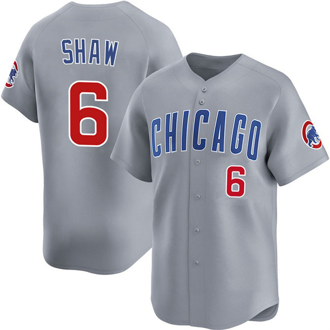 Chicago Cubs #6 Matt Shaw Grey MWATKINS Limited Stitched Jersey