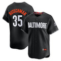 Baltimore Orioles #35 Adley Rutschman Black MWATKINS City Connect Limited Player Jersey