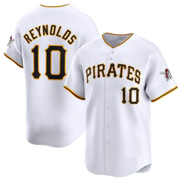 Pittsburgh Pirates #10 Bryan Reynolds White MWATKINS Home Limited Stitched Jersey