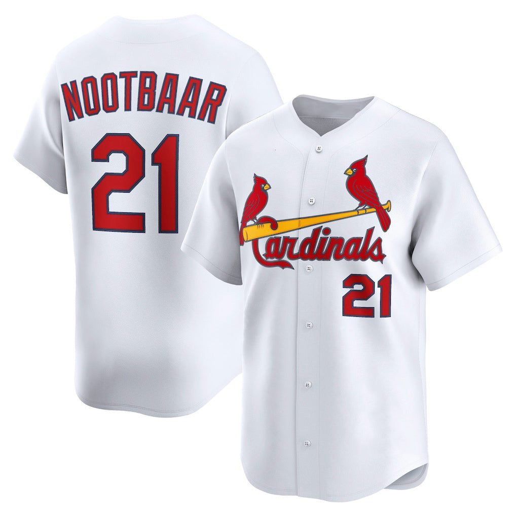 St. Louis Cardinals #21 Lars Nootbaar White MWATKINS Home Limited Player Jersey