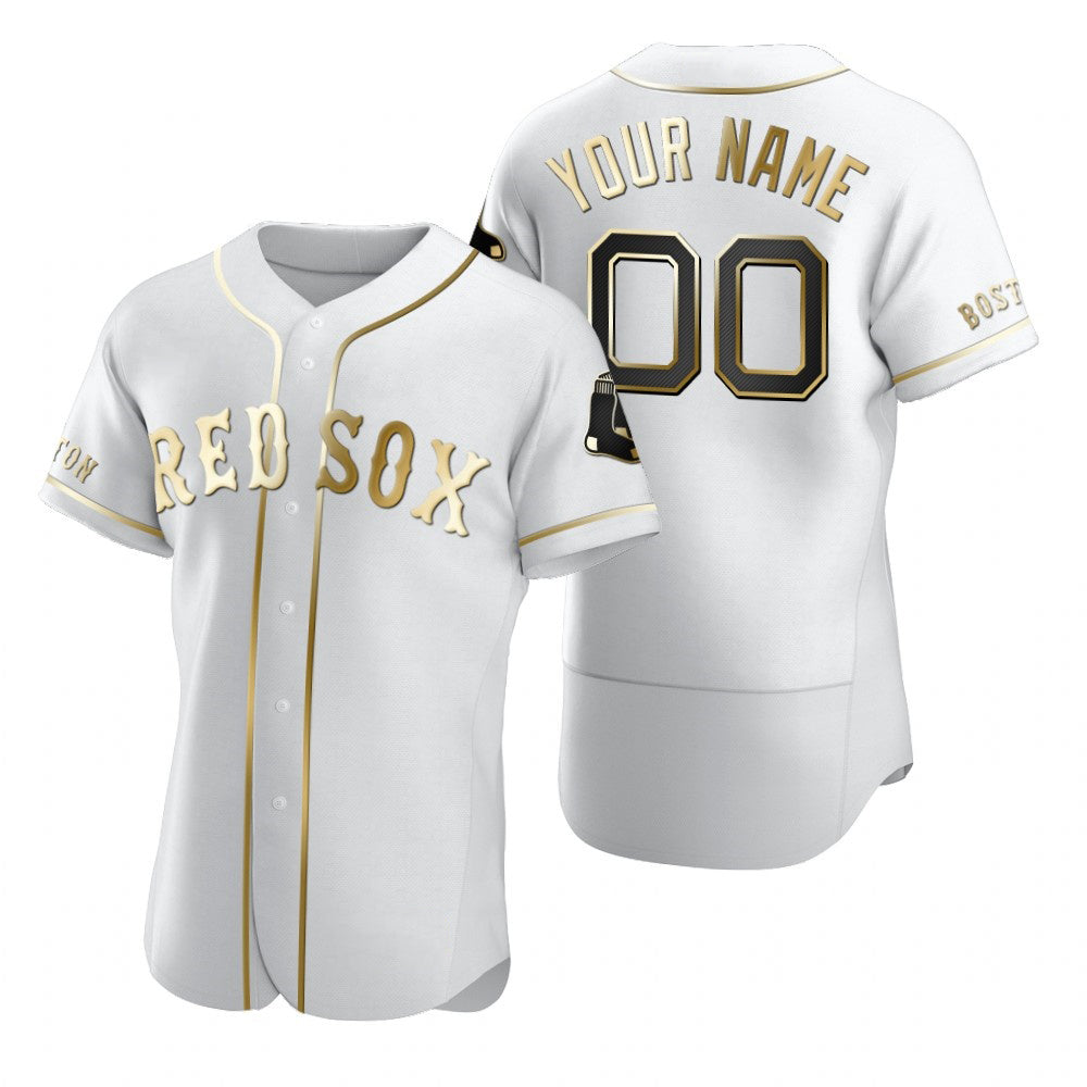 Custom Boston Red Sox White MWATKINS Stitched Flex Base Edition Jersey