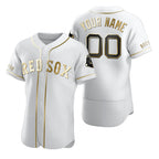 Custom Boston Red Sox White MWATKINS Stitched Flex Base Edition Jersey