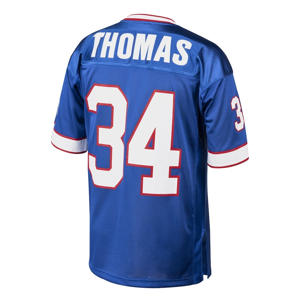 B.Bills #34 Thurman Thomas Mitchell & Ness Royal MWATKINS Authentic Throwback Retired Player Jersey