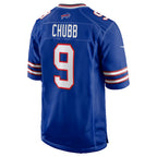 B.Bills #9 Bradley Chubb Royal MWATKINS Team Game Jersey