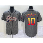Houston Astros #10 Yuli Gurriel Grey MWATKINS Gridiron Cool Base Stitched Jersey 1