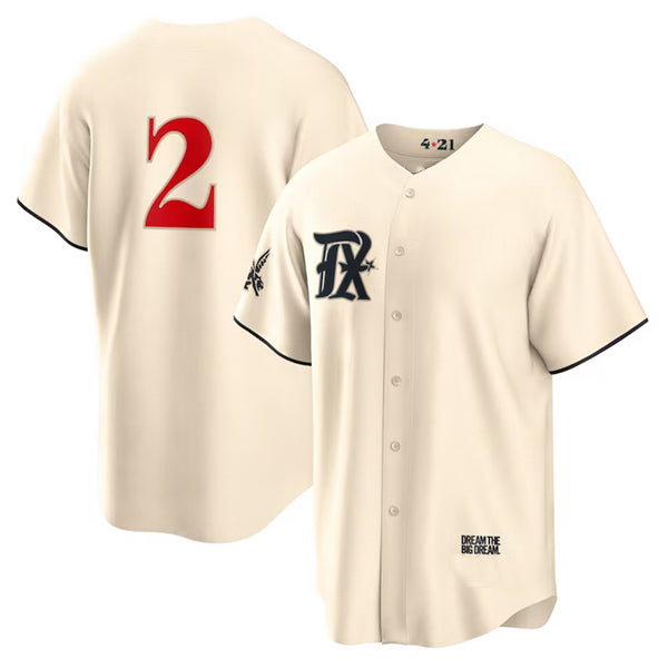 Texas Rangers #2 Marcus Semien Cream MWATKINS 2023 City Connect Cool Base Stitched Jersey
