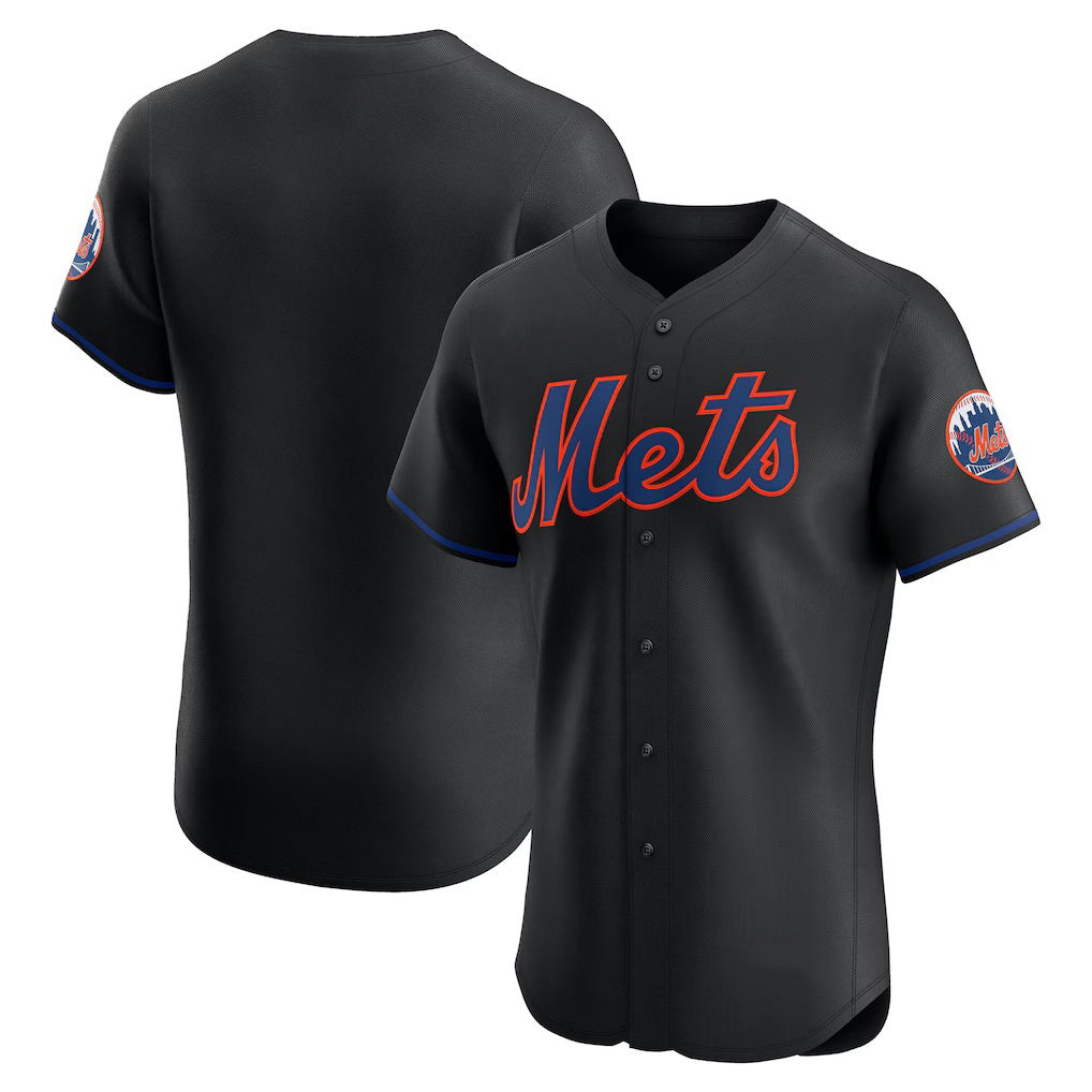 New York Mets Black MWATKINS Alternate Elite Jersey