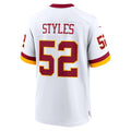 W.Commanders #52 Sonny Styles White MWATKINS Game Super Bowl Era Jersey