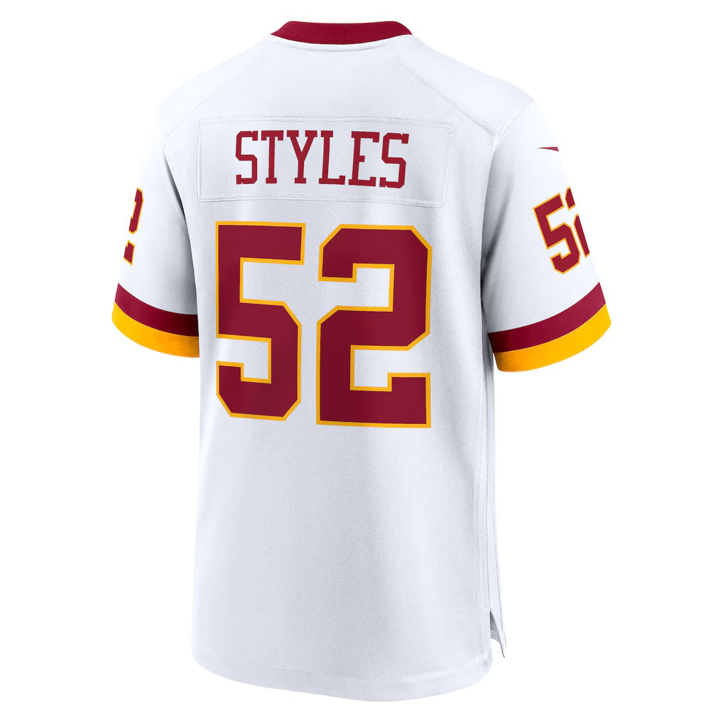 W.Commanders #52 Sonny Styles White MWATKINS Game Super Bowl Era Jersey