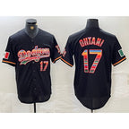 Los Angeles Dodgers #17 Shohei Ohtani Black MWATKINS Mexico Cool Base Stitched Jersey