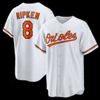 Baltimore Orioles #8 Cal Ripken Jr. White MWATKINS Home Retired Player Replica Jersey
