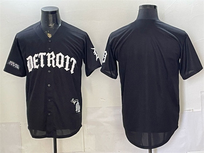 Detroit Tigers Blank 2026 Black MWATKINS 'Motor Gothic Edition' Vapor Premier Limited Stitched Jersey