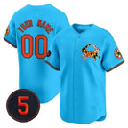 Custom Baltimore Orioles Robinson Patch Vapor Premier Limited Jersey V3 ¨C Blue MWATKINS