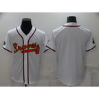 Atlanta Braves Blank 2022 White Gold MWATKINS World Series Champions Program Cool Base Stitched Jersey