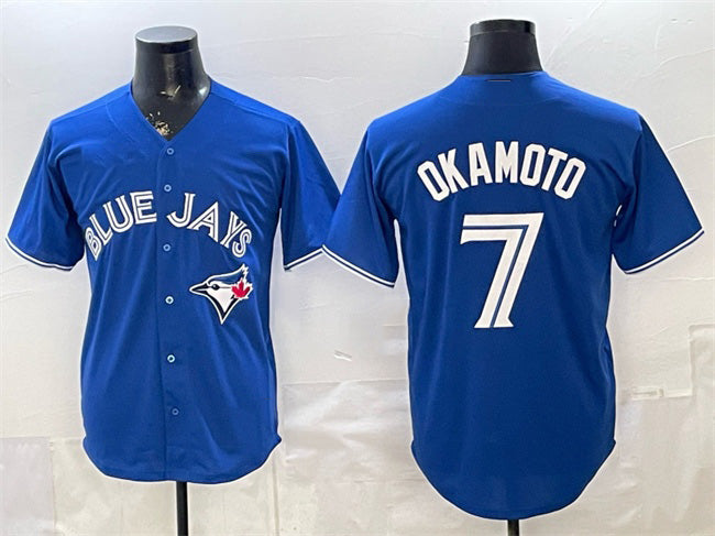 Toronto Blue Jays #7 Kazuma Okamoto Royal MWATKINS 2026 Cool Base Stitched Jersey