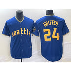 Seattle Mariners #24 Ken Griffey Blue MWATKINS 2023 City Connect Cool Base Stitched Jersey