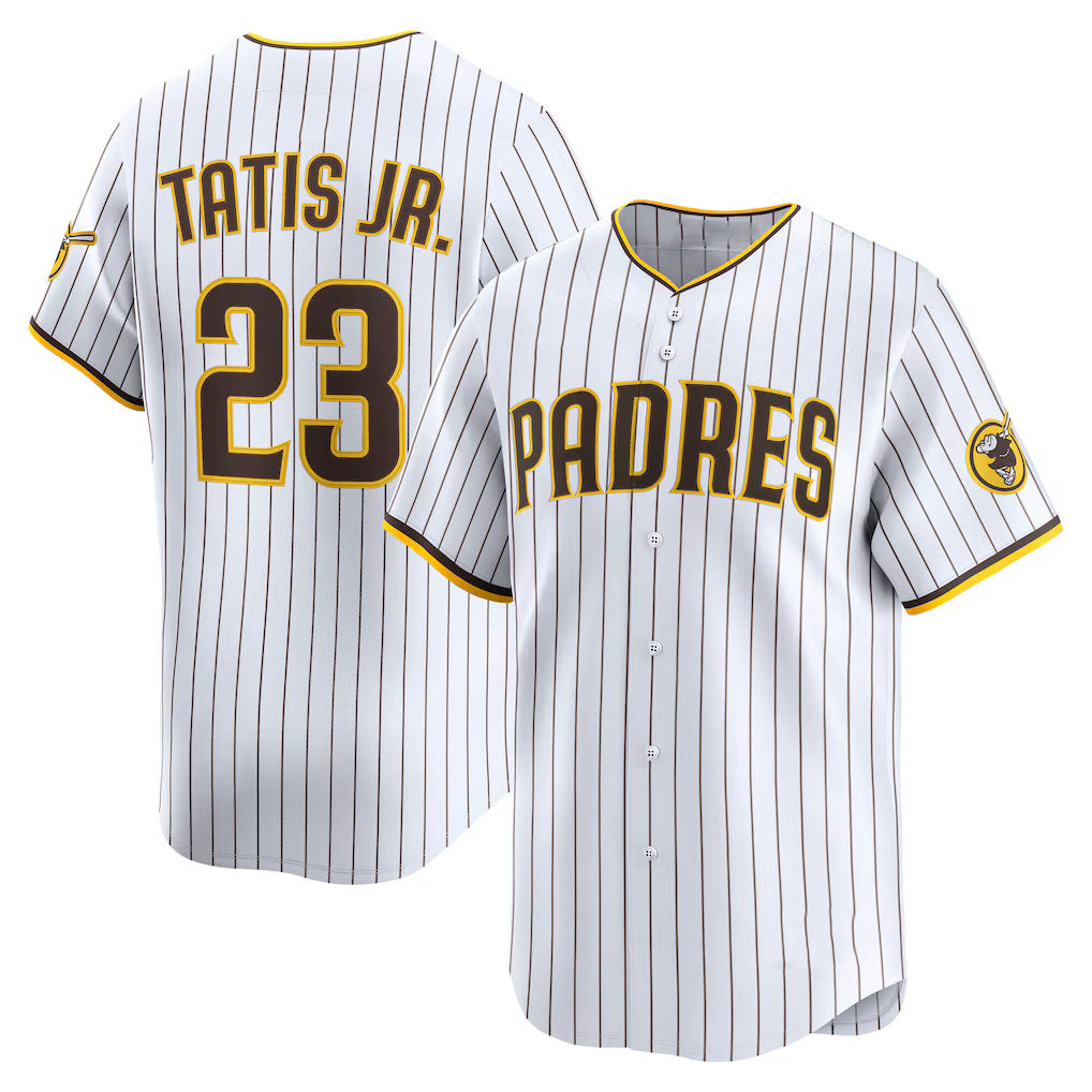 San Diego Padres #23 Fernando Tatis Jr. White MWATKINS Home Limited Player Jersey