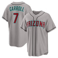 Arizona Diamondbacks #7 Corbin Carroll Gray MWATKINS Road Replica Jersey