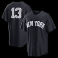 New York Yankees #13 Jazz Chisholm Jr. Navy MWATKINS Alternate Replica Jersey 2