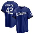 Los Angeles Dodgers #42 Jackie Robinson Royal MWATKINS City Connect Replica Player Jersey