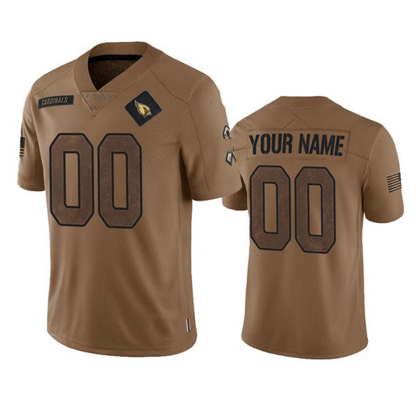 Custom A.Cardinals Active Player 2023 Brown MWATKINS Salute To Service Limited Stitched Jersey