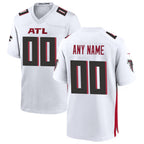 Custom A.Falcons White MWATKINS Game Jersey